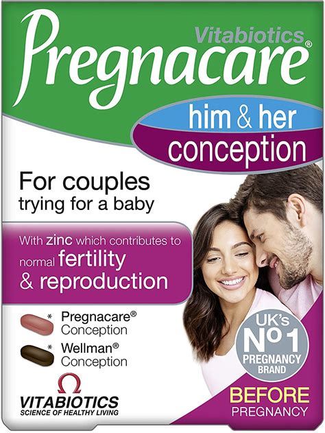 Vitabiotics Pregnacare His And Her Conception Tablets Fertility Tablets