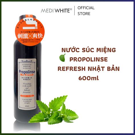 Nước súc miệng hết mùi hôi miệng Propolinse 600ml Nhật Bản CHÍNH HÃNG