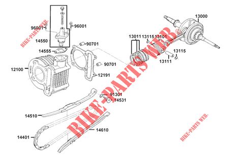 Cylindre Piston Pour Kymco Agility Naked Renouvo T Euro Kymco