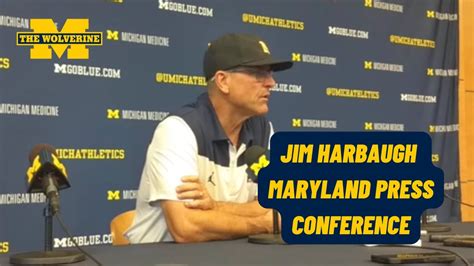 Jim Harbaugh On 34 27 Win Over Maryland Jj Mccarthy Blake Corum Secondary The