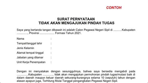 Contoh Surat Permohonan Pribadi Mutasi Pns Surat Lamaran Kerja