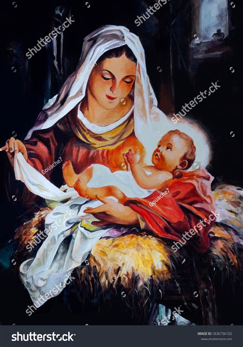 1,244 Birth Jesus Painting Images, Stock Photos & Vectors | Shutterstock