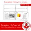 Timeline of Canada – Confederation to Today - The Canadian Homeschooler Resources Shop