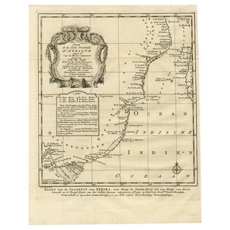 1747 British Map Showing the Kingdom of Judah on the West Coast of