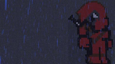 Deadpool pixel minecraft by wodirk on DeviantArt