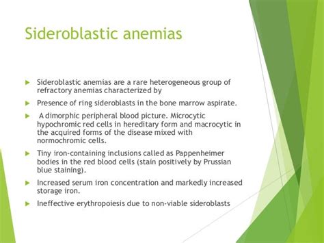 Sideroblastic Anemia