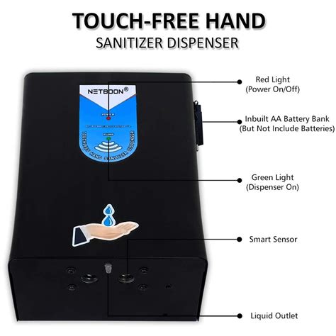 Automatic Hand Gel Soap Liquid Sanitizer Dispenser Wall Mount Stainless Steel Battery Operated