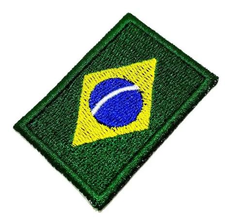 Bandeira País Brasil Patch Bordada Passar A Ferro Ou Costura MercadoLivre