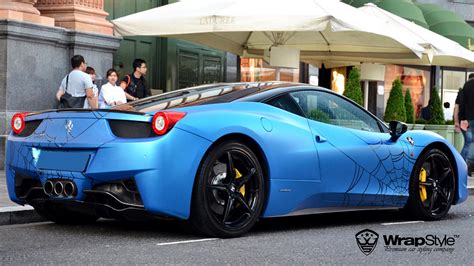 Ferrari 458 Italia - Blue Matt wrap | WrapStyle