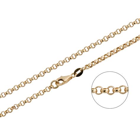 Solid 14k Gold Rolo Cable Chain Men Gold Chain Real 14k Gold Cable Chain Necklace Thickness