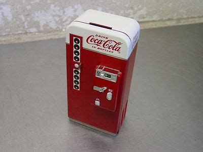 Vintage Drink Coca Cola Have A Coke Vending Machine Piggy Coin Bank