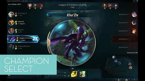 Testing Out League Of Legends New Champion Select Youtube