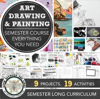 High School Art Semester Curriculum Drawing Painting Projects