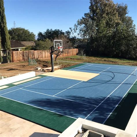 X Multi Sport Court Flooring Tiles For Pickleball Basketball Tennis