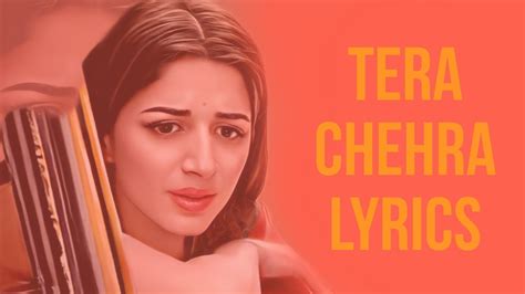 Tera Chehra Sanam Teri Kasam Official Lyrics Video Youtube