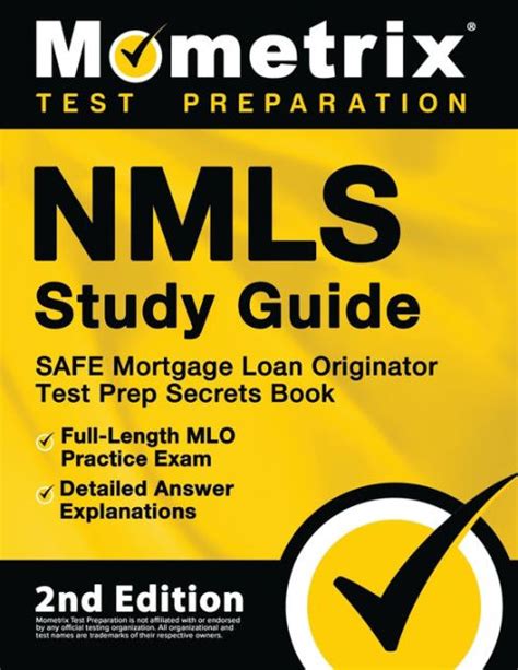 Nmls Study Guide Safe Mortgage Loan Originator Test Prep Secrets Book