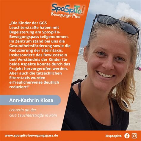 ann kathrin klosa lehrerin  der ggs leuchterstrasse spospito