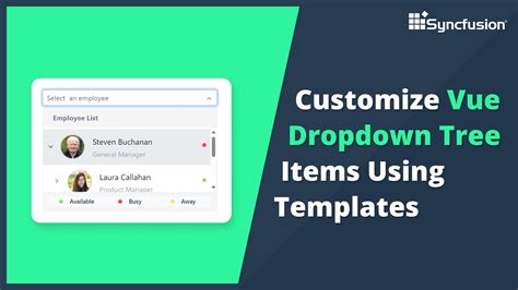 Customize Vue Dropdown Tree Items Using Templates Youtube