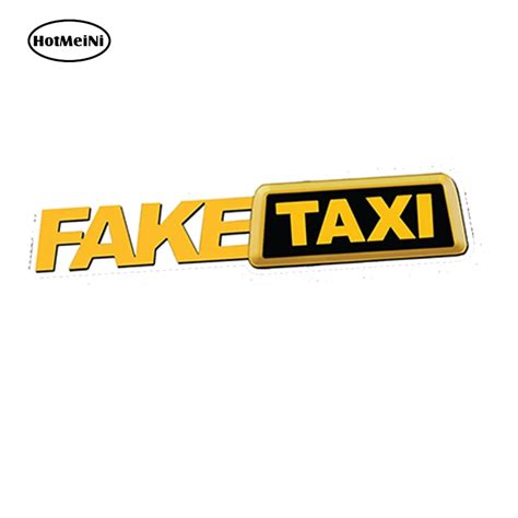 Hotmeini 15x3 4cm Car Styling Fake Taxi Faketaxi Car Sticker Vinyl