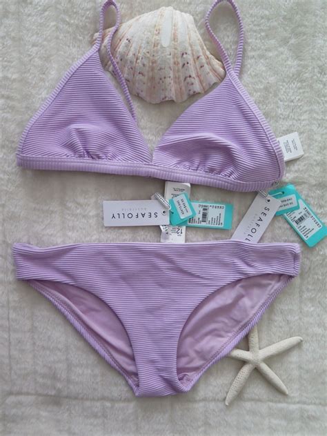 New Seafolly Bikini Aus Essentials Fixed Tri Bra Essential