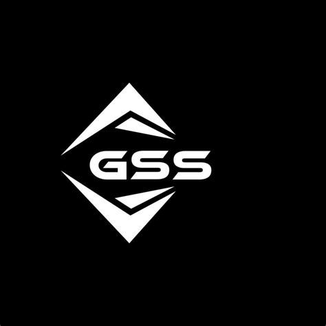 GSS abstract technology logo design on Black background. GSS creative initials letter logo ...