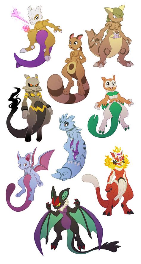 Mewtwo Fusions By Absolutedream On Deviantart