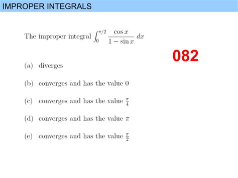 Ppt Of Improper Integrals Improper Integral Ppt