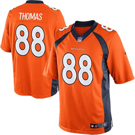 Men's Denver Broncos Demaryius Thomas Nike Orange Team Color Limited Jersey