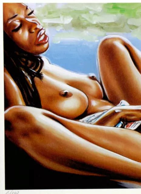 NUDE PIN UP EROTIC Picture EROTIC Print Art Art Graphic Graphic Signed Limit 17 19 PicClick UK