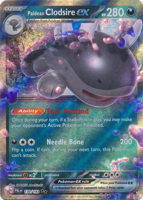 Paldean Clodsire Ex 130 193 Ultra Rare Paldea Evolved Pokemon Card EBay