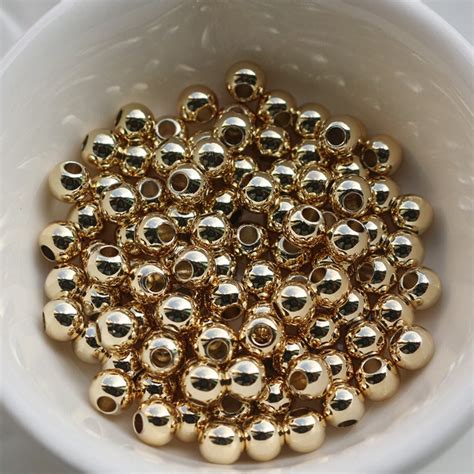 Bulk 14K Gold Filled Seamless Round Crimp Beads For Spacers Etsy