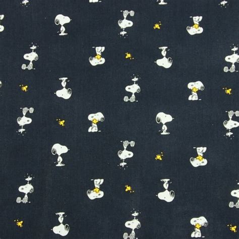 Snoopy Cotton Fabric Etsy