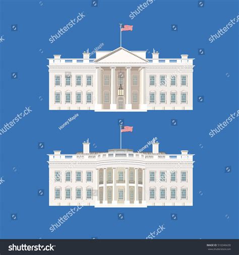 Vector Illustration White Housewashingtonpresidentus Stock Vector ...