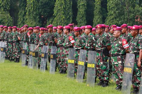 Petarung Menkav 2 Mar Gelar Apel Kesiapan PAM Pemilu 2019 TrisulaNews