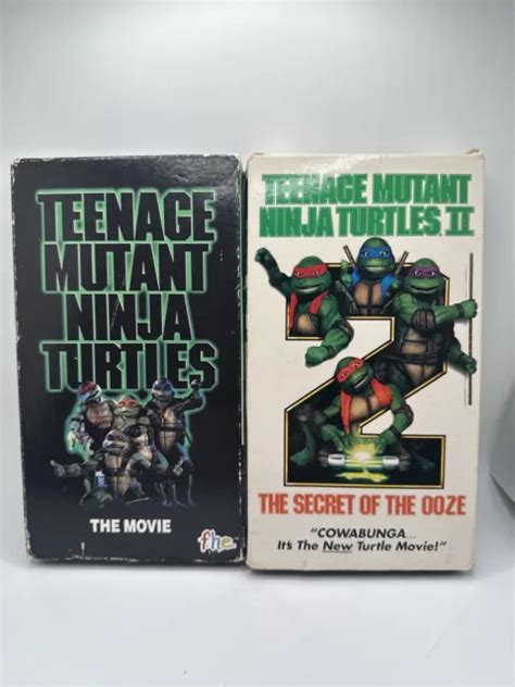 Teenage Mutant Ninja Turtles Vhs Lot The Movie Secret Of The