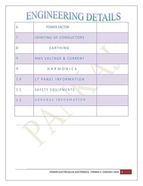 Electrical Design calculations