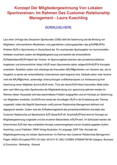 Konzept Der Mitgliedergewinnung Von Lokalen S By Libbyhatton Issuu