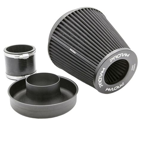 RamAir PRORAM 76mm ID Neck Large Cone Air Filter With Velocity Stack