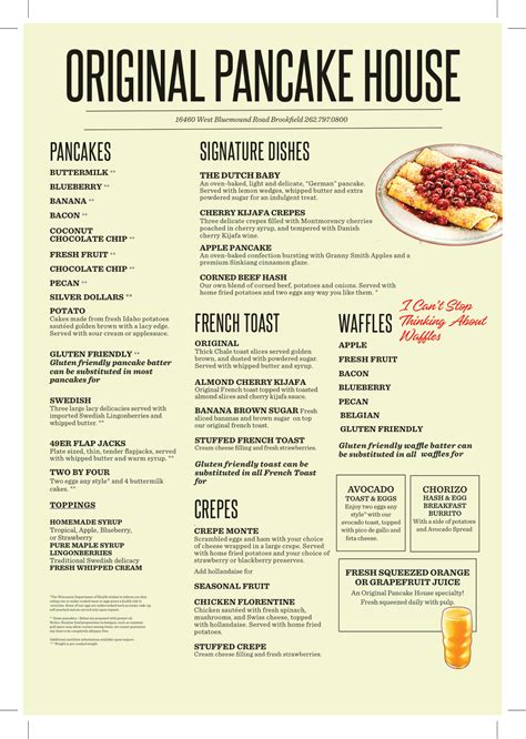 Original Pancake House Nutrition Facts Besto Blog