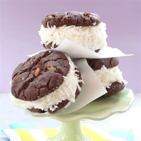 Easy Coconut Ice Cream Sandwiches | Cupcakes & Kale Chips