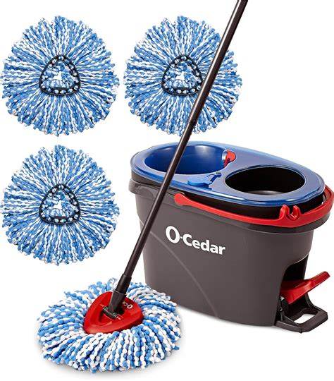 O Cedar EasyWring RinseClean Microfiber Spin Mop Bucket Floor