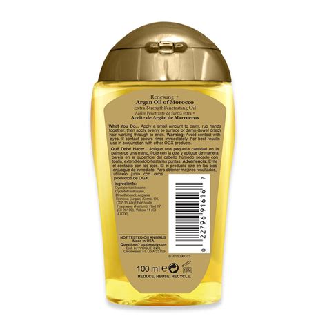 Ogx Organix Moroccan Argan Oil Extra Penetrating Oil Black Hair