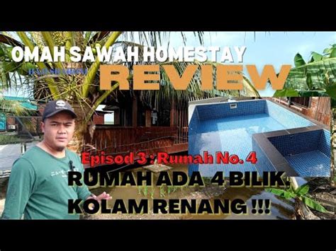 HOMESTAY ADA KOLAM RENANG 4 BILIK TIDUR PEMANDANGAN SAWAH