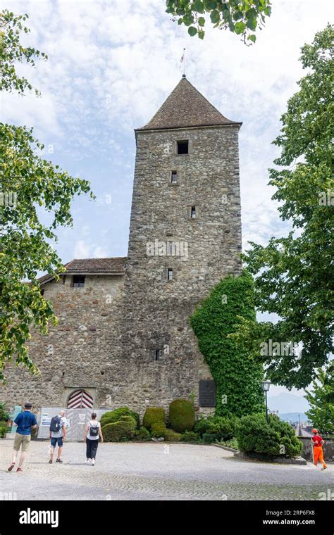 Schloss Rapperswil Castle From Terrace Rapperswil Jona Canton Of St