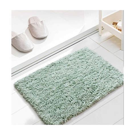 Luxury Micro Yarn Bath Rug Green