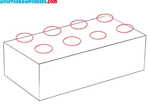 how to draw a lego brick