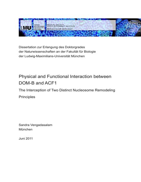 Physical And Functional Interaction Between DOM