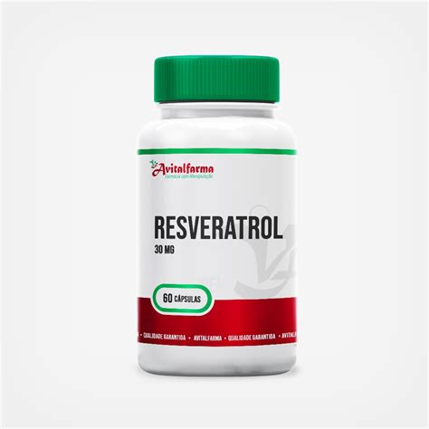 Resveratrol 30mg 60 Cápsulas Avitalfarma Farmácia De Manipulação