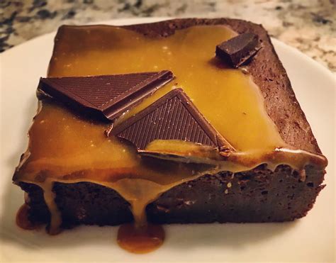 Homemade Triple Chocolate Caramel Fudge Brownie Rfood