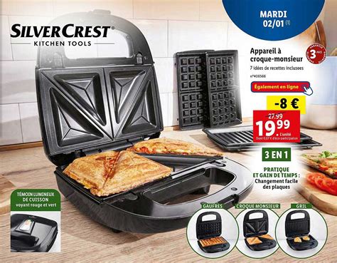 Promo Appareil Croque Monsieur Silvercrest Chez Lidl Icatalogue Fr